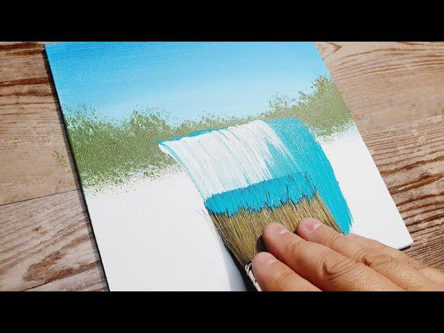 KING ART   N  #716    WATERFALL    PAINTING TUTORIAL  EASY