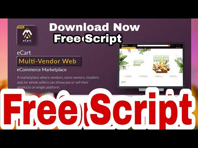 eCart Web v1.0.9 - Multi Vendor eCommerce Marketplace Free Script Download Ready Project