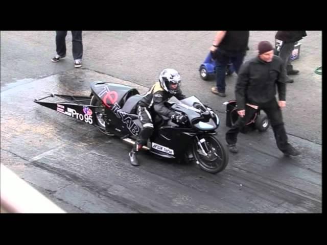 GIRL 16 YEARS OLD RIDES THIS SUPER TWIN BIKE AT SANTA POD MAY 2011