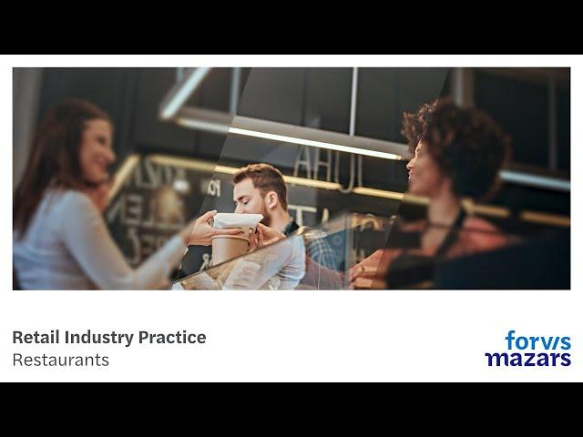 Restaurant Industry Overview | Forvis Mazars