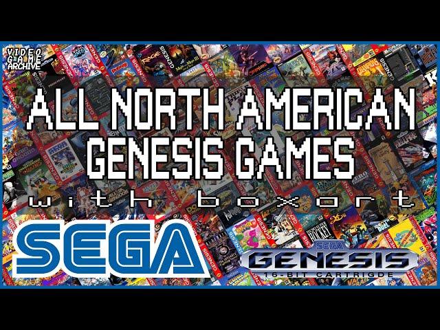 North American SEGA Genesis Game Collection Complete | V G A - Video Game Archive