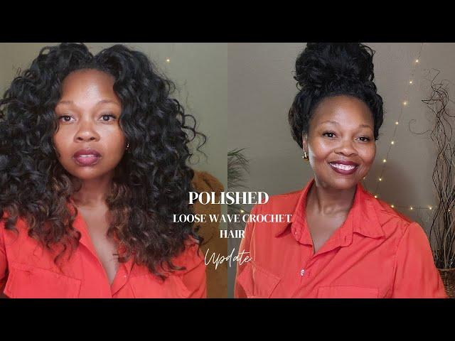 BOBBI BOSS SYNTHETIC LOOSE WAVE CROCHET HAIR UPDATE | IS IT WORTH YOUR COINS? | SHEBA