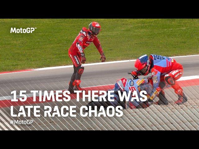 Big drama in the final laps!  | #MotoGP