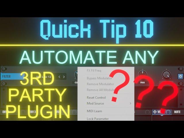 Automate Any 3rd Party VST Plugin | Quick Tips #10 | FL Studio