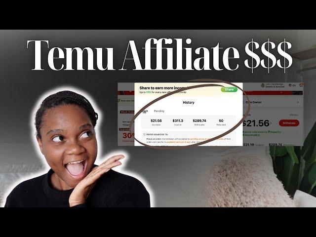 Start The Temu Affiliate Program! I Made $550 in 3 weeks!