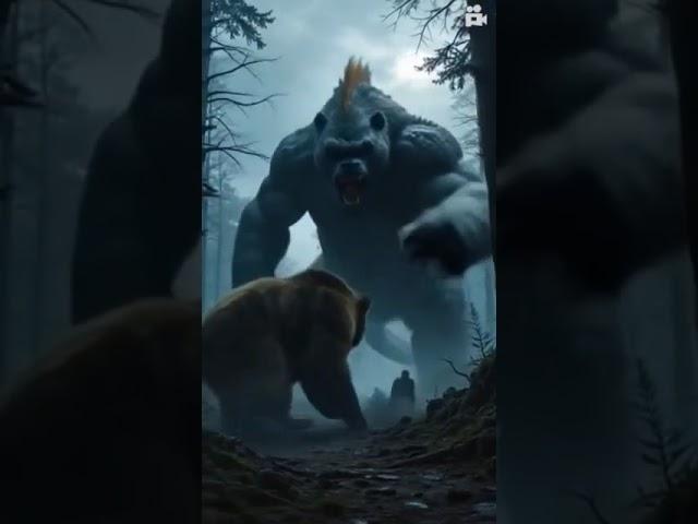 Bear fight with gorgela .PLEASE subscribe #2danimation #comedy #animationchannel #funny #animation