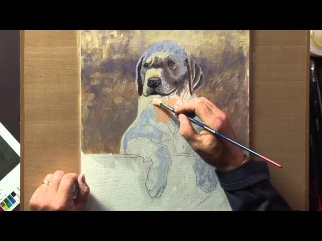 Ready to Paint Dogs & Puppies in Acrylics - Labrador Puppy with Paul Apps