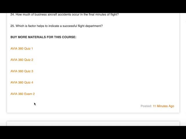 AVIA 360 Quiz 4 Answers (Liberty University)