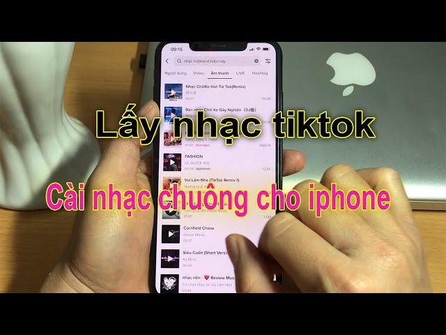 Hướng dẫn lấy nhạc Tiktok cài nhạc chuông cho iphone - Vũ Tuyển Mobile.