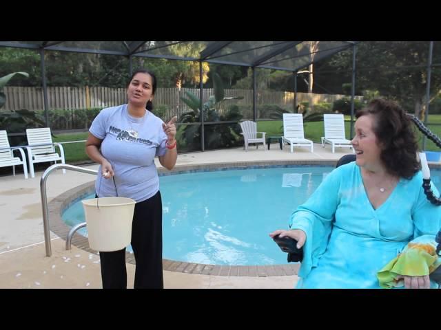 Christine Russo ALS and the Art of Living #IceBucketChallenge with Kavita her caregiver