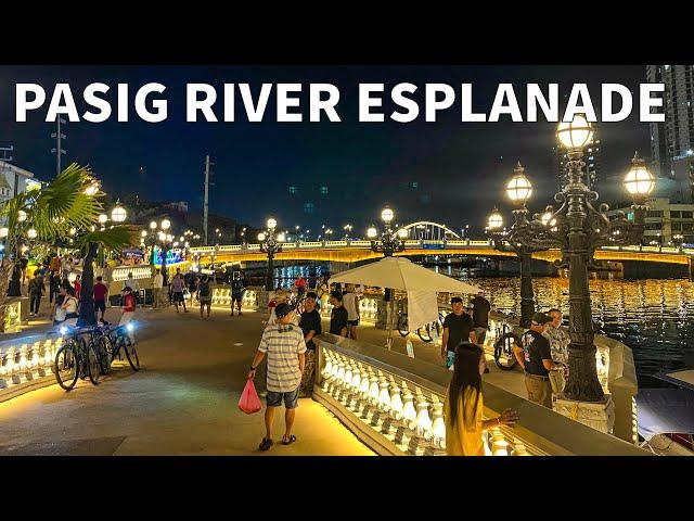 Pasig River Esplanade Update + River Cruise! Relaxing Walking Tour