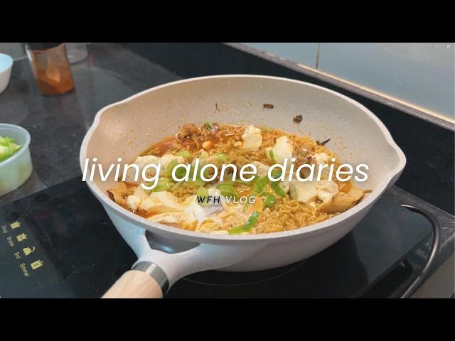 Living alone: normal days, simple meals, wfh vlog, pet's day out