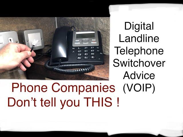 How to Video - Analogue to Digital Telephone Landline Switchover Advice VOIP.