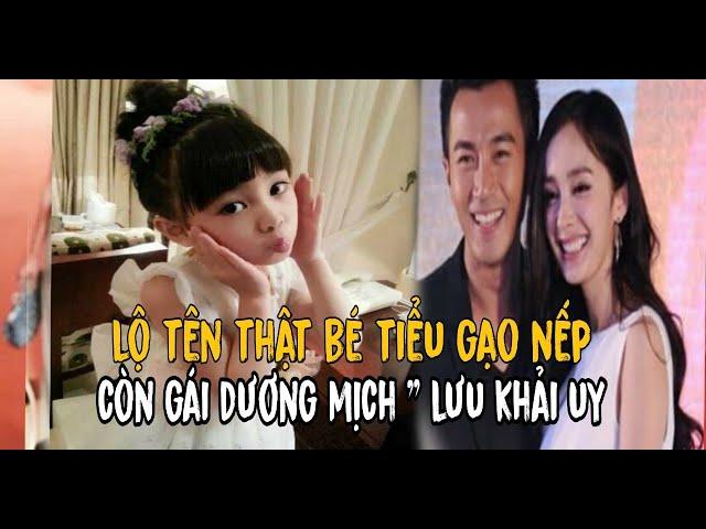 Hé lộ tên thật của bé Tiểu Gạo Nếp - con gái Lưu Khải Uy và Dương Mịch