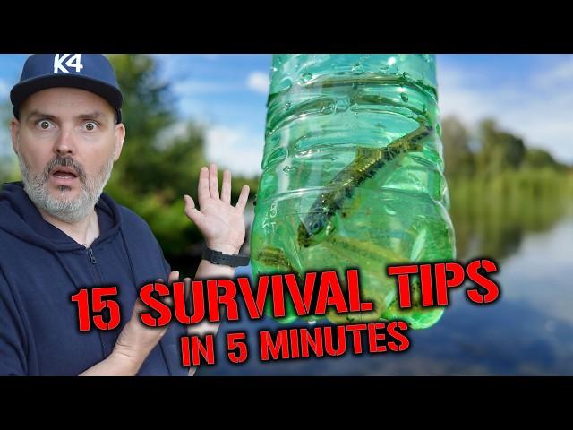 15 Wilderness Survival Tips in 5 Minutes ️