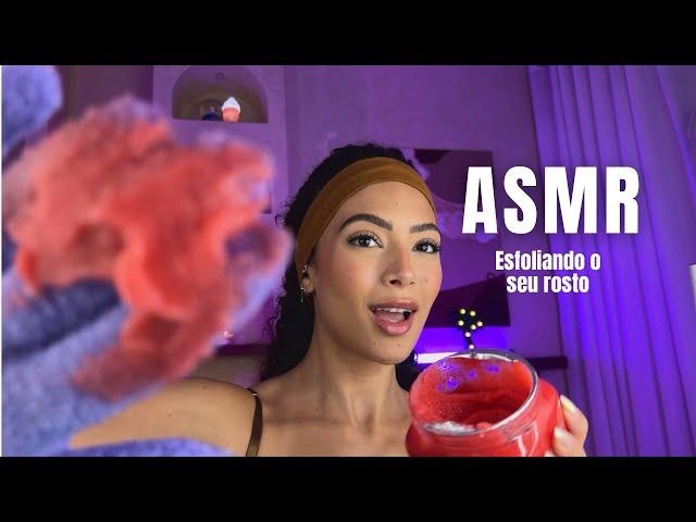 ASMR - Esfoliando seu rosto até você dormir com sons reais bem relaxantes