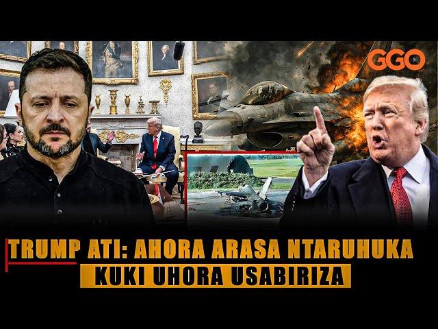 "ARIKO WOWE URASA MISILES BURI MUNSI?" TRUMP YACUNAGUJE ZELENSKY AMWIYAMA KUMUSABIRIZA INTWARO