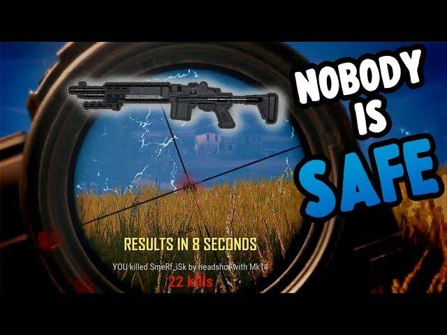 Nobody is safe from Kaymind's MK14!!! 22 Kills Solo Highlight PUBG