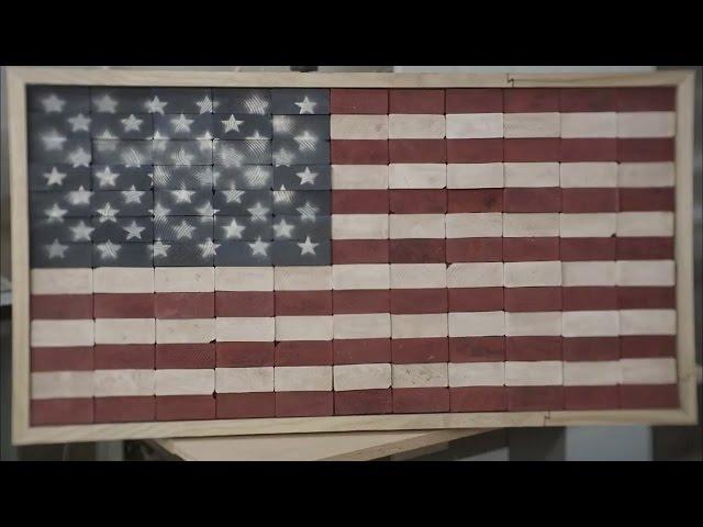DIY Rustic Wooden American Flag Build