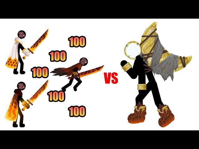 Stick War: Saga - 100 Wrathnar vs Last Stand