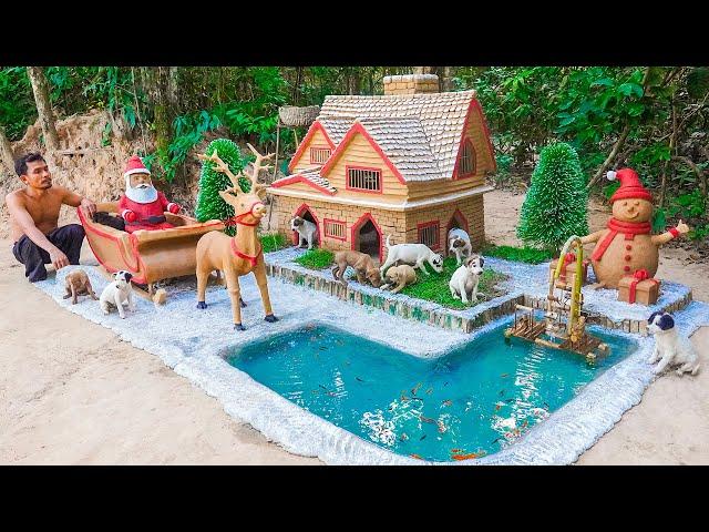 Build Christmas Dog House for Rescue Puppies in New Year 2024