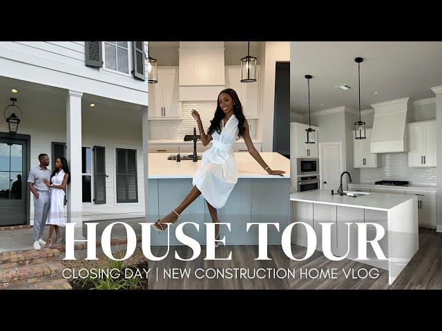 HOUSE TOUR | closing day vlog | new construction | house to home 2024