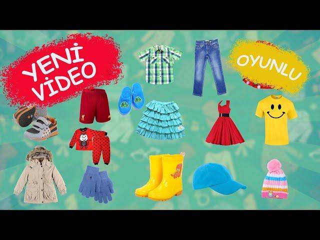 Let's learn about CLOTHES For children - pre-school education