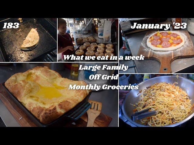 What we Eat in a Week - Large Family, Homeschool, Off Grid, Monthly + Groceries | Australia 183