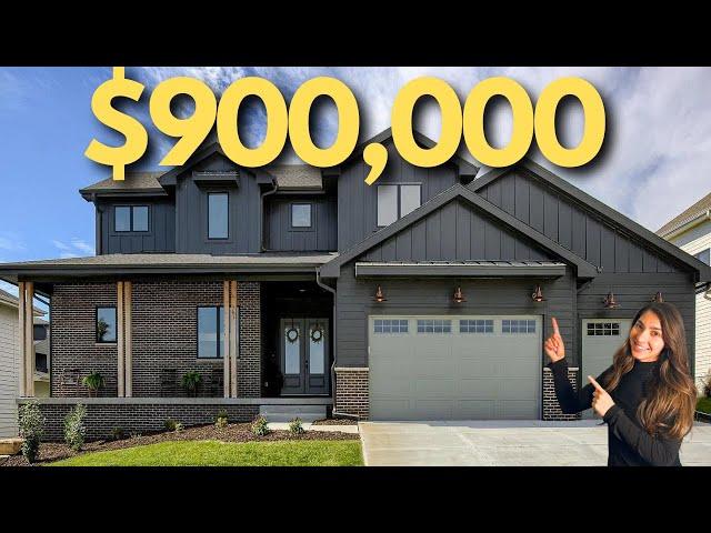 Experience Luxury Living In Omaha Nebraska: $900K Custom Home Tour!