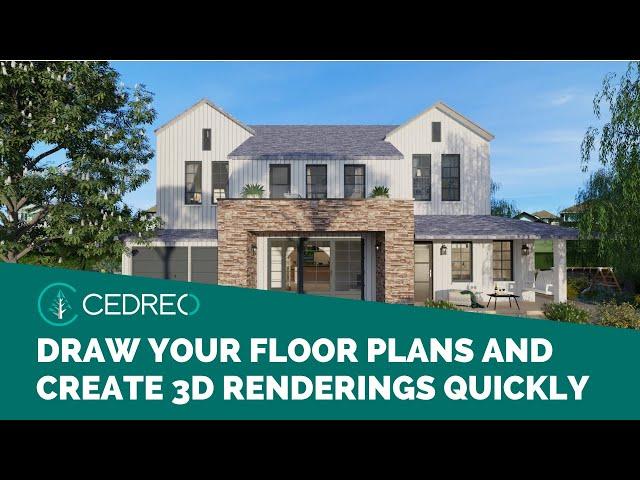 Cedreo, a Home Design Software to Draw Floor Plans and Create 3D Renderings In a Matter of Minutes.