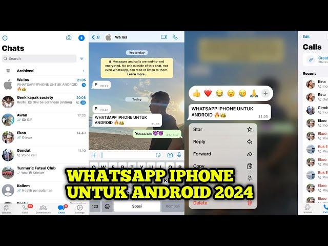 cara ubah WhatsApp android menjadi WhatsApp iPhone terbaru 2024