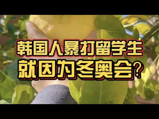 韩国人暴打中国留学生就因为北京冬奥会！？就这格局？