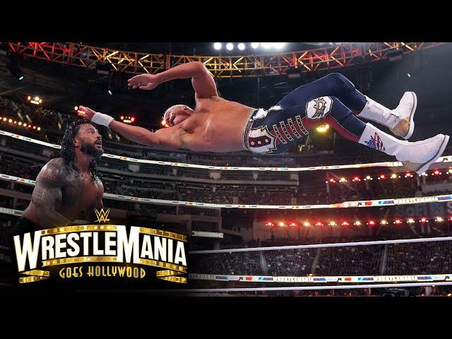 Cody Rhodes nearly defeats Roman Reigns with the Cody Cutter: WrestleMania 39 Sunday Highlights