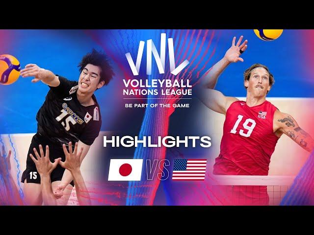  JPN vs.  USA - Highlights | Week 3 | Men's VNL 2024