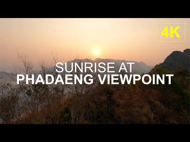 NONG KHIAW, LAOS | Sunrise at Pha Daeng Viewpoint | 4K View