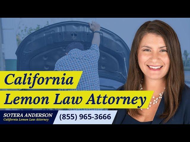 California Lemon Law Attorney