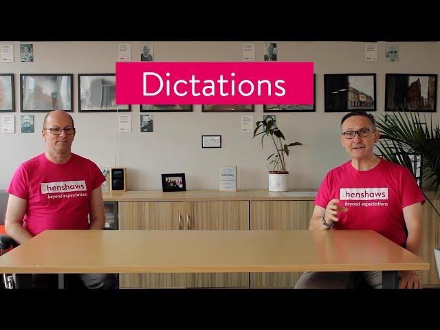 Dictation Software Comparison  | Henshaws Knowledge Village