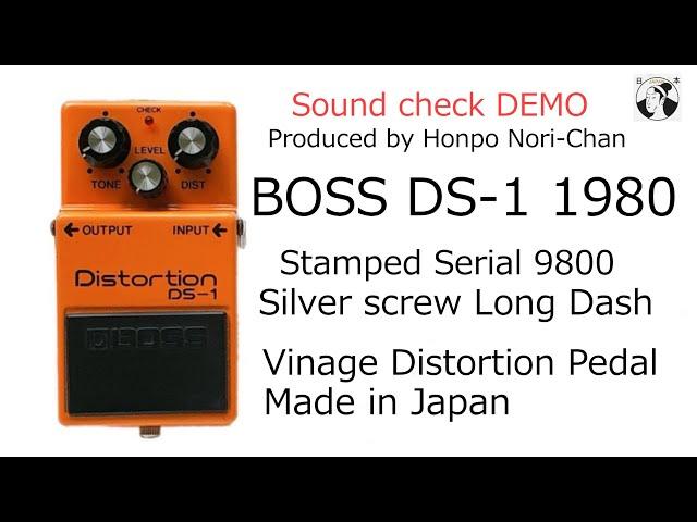 BOSS DS-1 Distortion 1980 w/ Box Silver screw Vintage pedal Made in JAPAN ACA