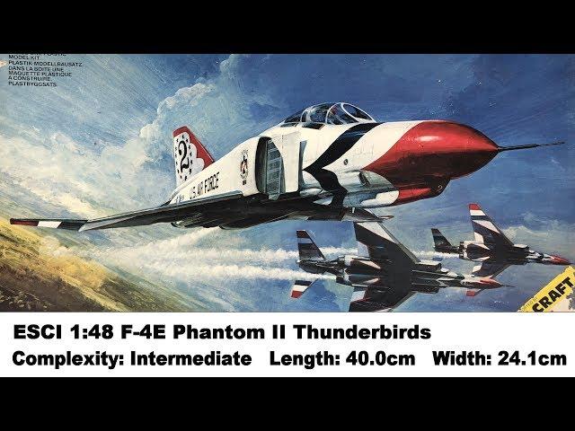 ESCI 1:48 F-4E Phantom II "Thunderbirds" Kit Review