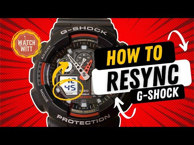 How To Reset Your G-Shock | Analog Hands Don’t Match Digital Display