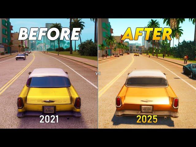 GTA Vice City - Definitive Edition vs Nextgen Edition | Physics and Details Comparison