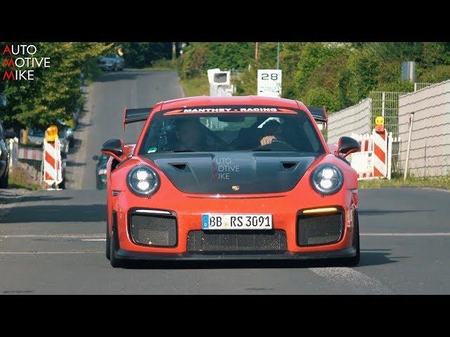 Manthey Racing Porsche 991 GT2RS MR pushing hard on the Nürburgring