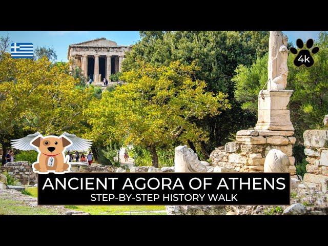 Ancient Agora of Athens - 4K Guided Walk with History Facts and Top Tips