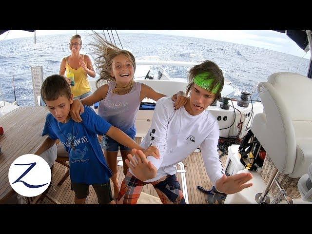 A DAY IN THE LIFE of a Sailing Family (At Sea): Homeschool, Night Watch, Evading Pirates (Ep 81)