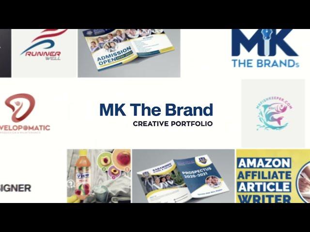 Logo Intro of MK The Brands Official Channel - Graphic Designer Portfolio - Logo Template #portfolio