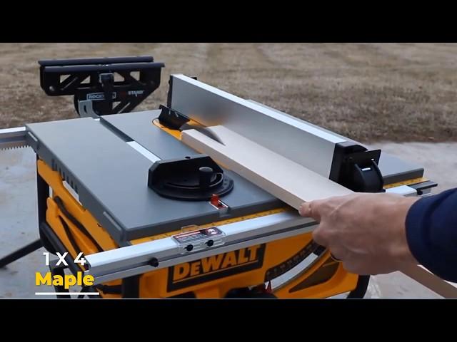 Table saw dewalt DW745 Demo - How to use dewalt table saw DW745 on Large pieces of Wood