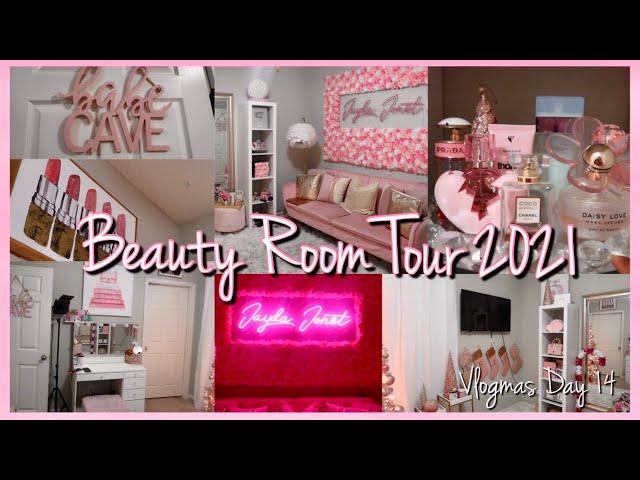 UPDATED BEAUTY ROOM TOUR | VLOGMAS