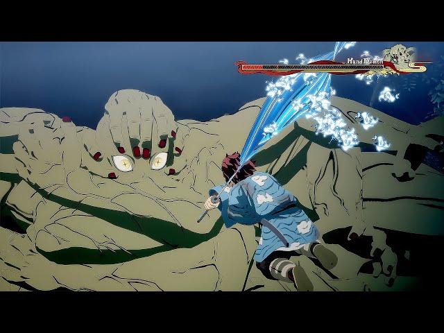 Demon Slayer Hinokami Chronicles - Tanjiro VS Hand Demon Boss - Gameplay (4K 60FPS)