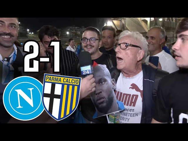 Napoli Parma 2-1  La REAZIONE dei tifosi NAPOLETANI allo stadio Maradona