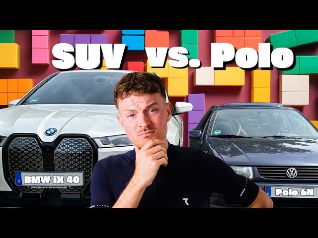 Darum brauchen Radfahrer KEINEN SUV (VW Polo vs. BMW iX40)